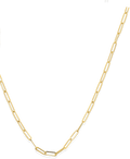 14k Yellow Gold 2.1mm 20" Paperclip Chain