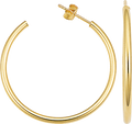14k Yellow Gold Hoop Earring