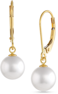 14K Yellow Gold Akoya Pearl Earring