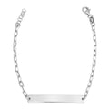 Sterling Silver Label Bracelet
