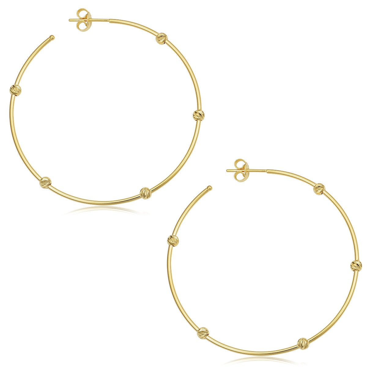 Yello Gold Hoop Earrings