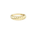 Yellow Gold Ribbed Ring