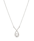 Elegant Teardrop Diamond Pendant Necklace - 0.25 CTW