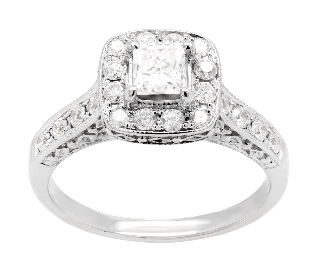 Mirage Halo Diamond Ring