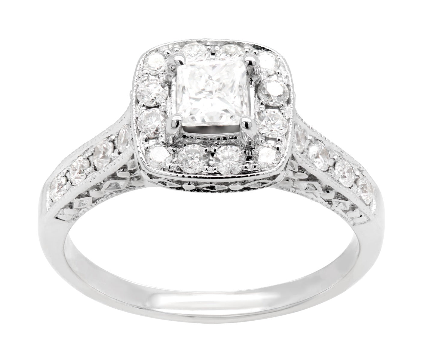 Mirage Halo Diamond Ring