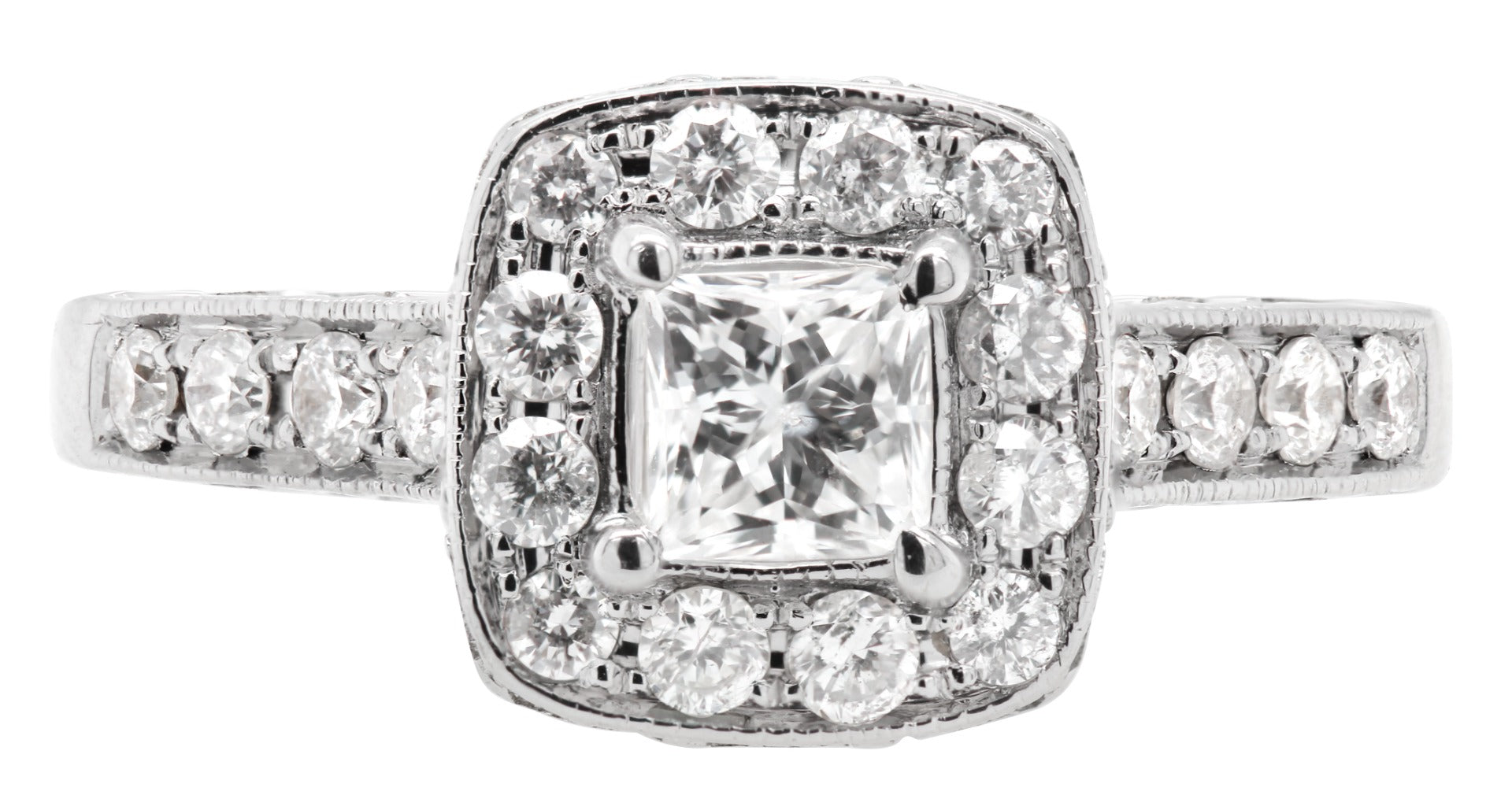 Mirage Halo Diamond Ring