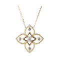 14Kt Yellow Gold Diamond 1/5Ctw Necklace