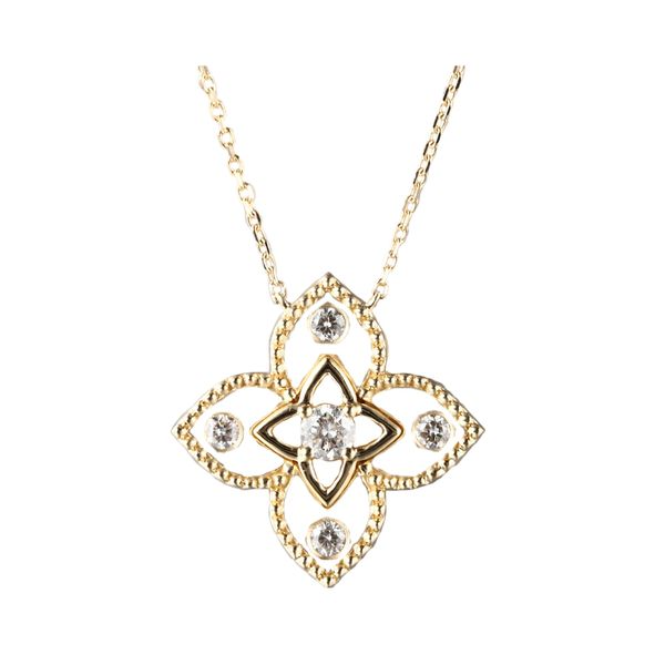 14Kt Yellow Gold Diamond 1/5Ctw Necklace