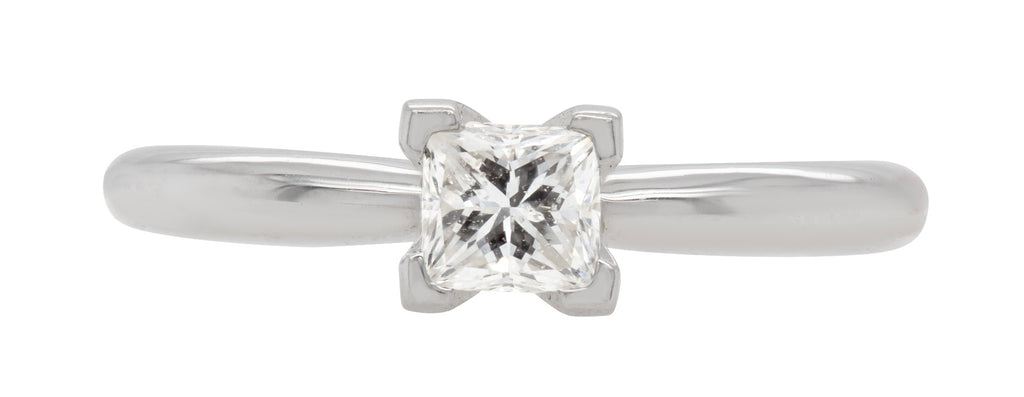 Princess-Cut Diamond Solitaire Engagement Ring .54CTW