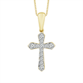 Tide  10k Gold Diamond Pendant