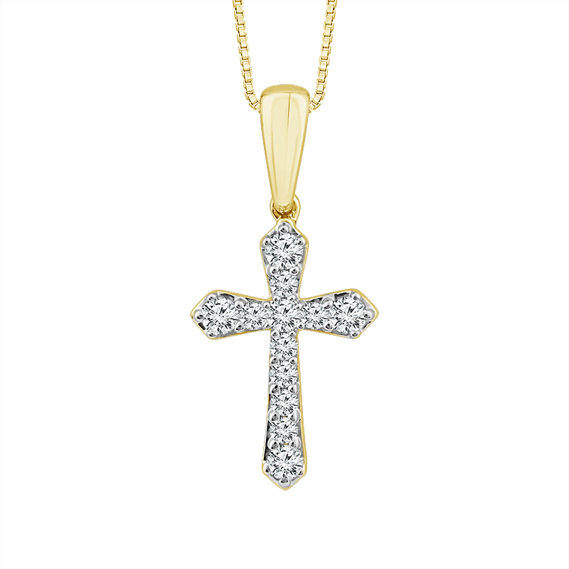Tide  10k Gold Diamond Pendant