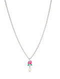 Blooming Rose Pearl Pendant Necklace