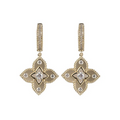 14Kt Yellow Gold Diamond Clover1/3Ctw Earring