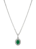 Verdant Glow Emerald Pendant