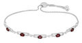 Garnet Glow Adjustable Bracelet