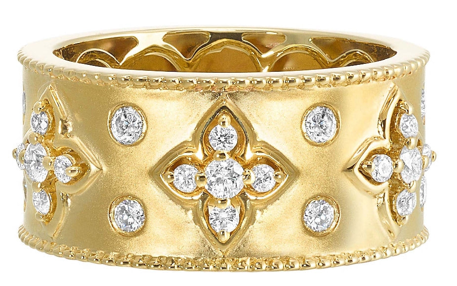 14k Yellow Gold Heritage Diamond Ring