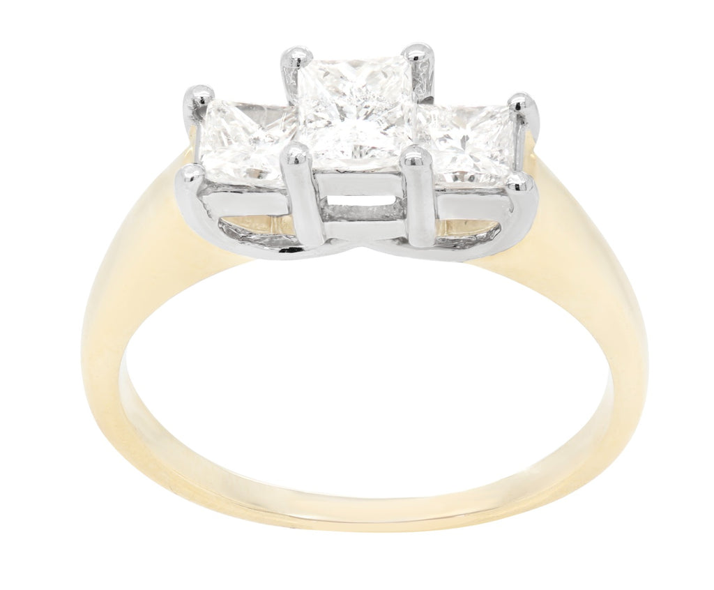 Golden Triad Diamond Ring
