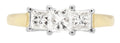 Golden Triad Diamond Ring