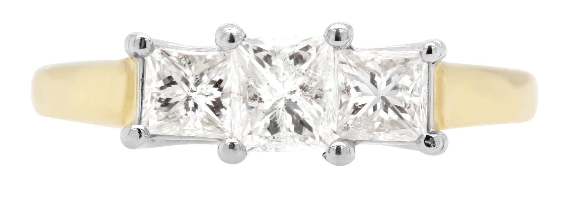 Golden Triad Diamond Ring