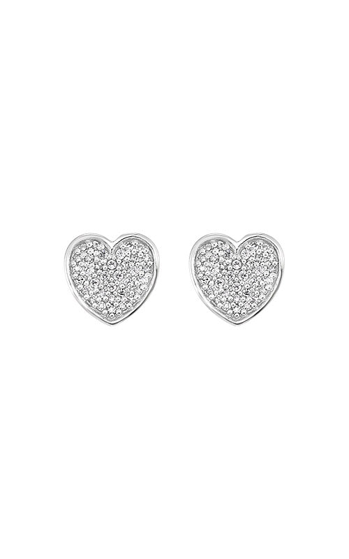 Sterling Silver Heart Shaped Earrings