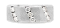 Diagonal Brilliance Men's Ring