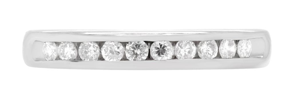 Classic Channel-Set Diamond Band in 14k White Gold - 0.25 CTW