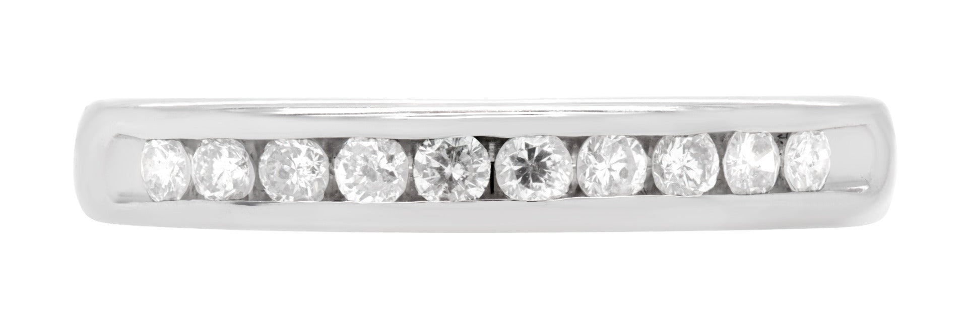 Classic Channel-Set Diamond Band in 14k White Gold - 0.25 CTW