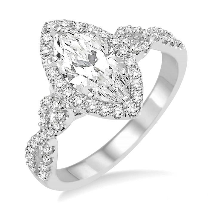 Marquise Shape Diamond Engagement Ring