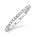 1/5 Ctw Round Cut Diamond Wedding Band in 14K White Gold