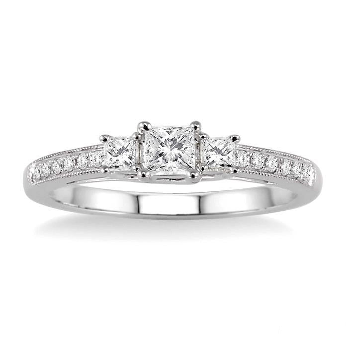 Past Present & Future Diamond Engagement Ring