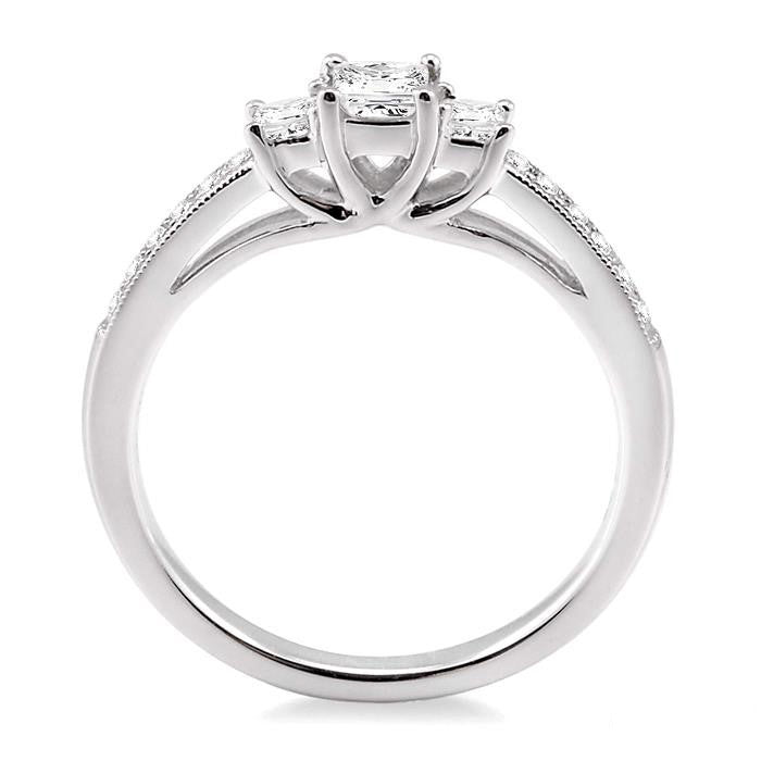 Past Present & Future Diamond Engagement Ring