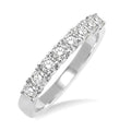 5/8 Ctw Round Cut Diamond Wedding Band in 14K White Gold