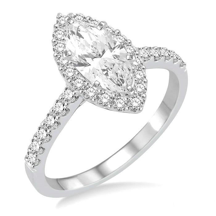 Marquise Shape Diamond Engagement Ring