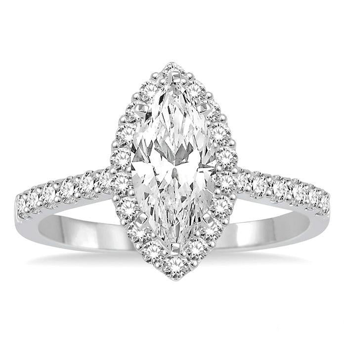Marquise Shape Diamond Engagement Ring