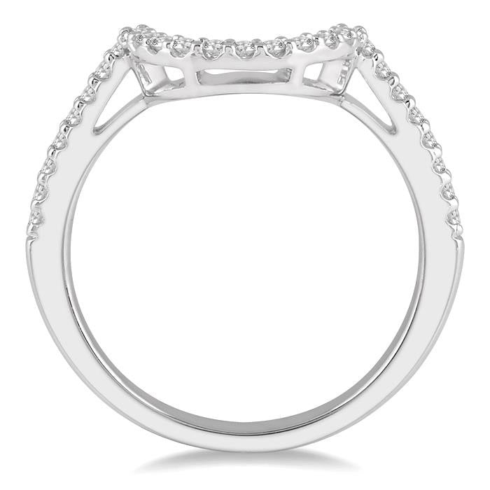 Curved Diamond Wedding Band