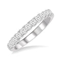 1/2 Ctw Princess Cut Diamond Wedding Band in 14K White Gold