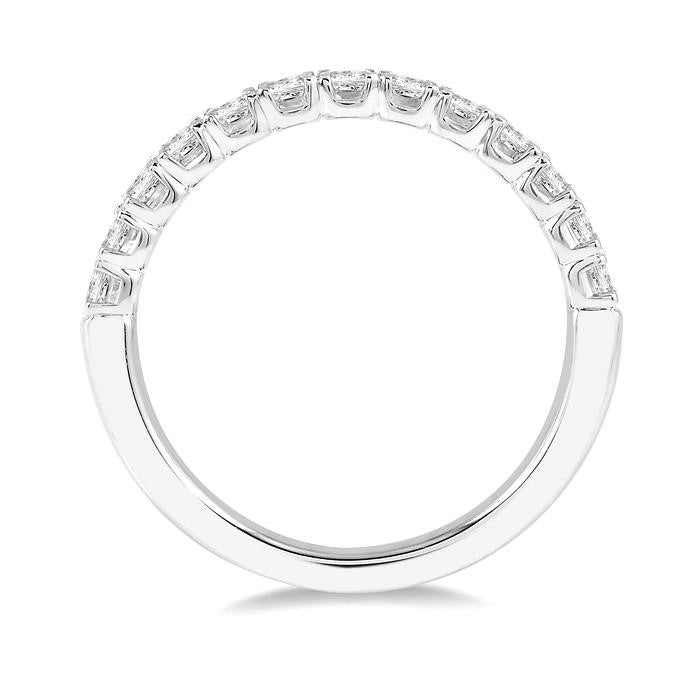 1/2 Ctw Princess Cut Diamond Wedding Band in 14K White Gold