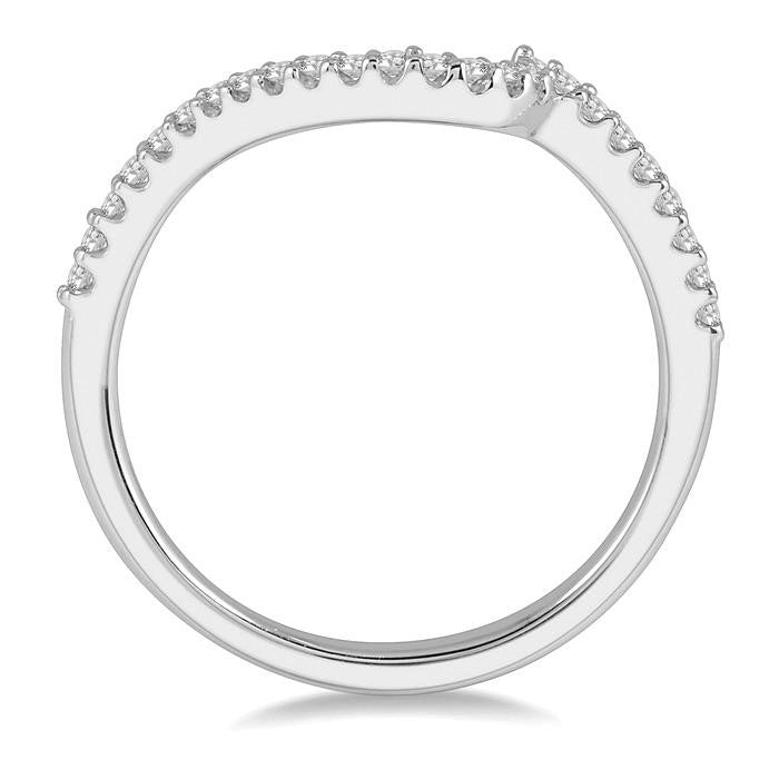 Seraph Crown Grace Curved Diamond Wedding Band
