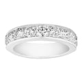 Diamond Channel Set White Gold Band