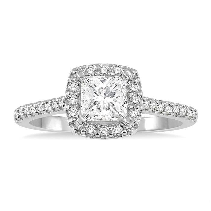 Radiant Bloom Diamond Semi-Mount Ring