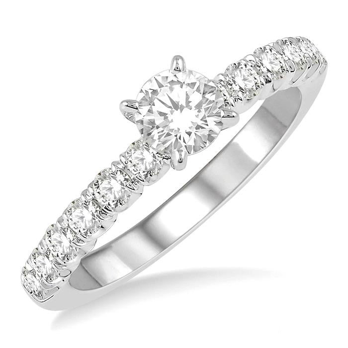 Round Shape Endless Embrace Semi-Mount Diamond Engagement Ring