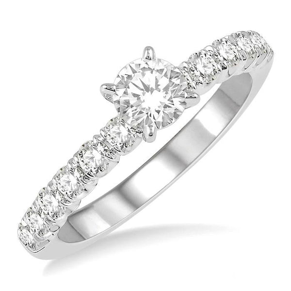 Round Shape Endless Embrace Semi-Mount Diamond Engagement Ring