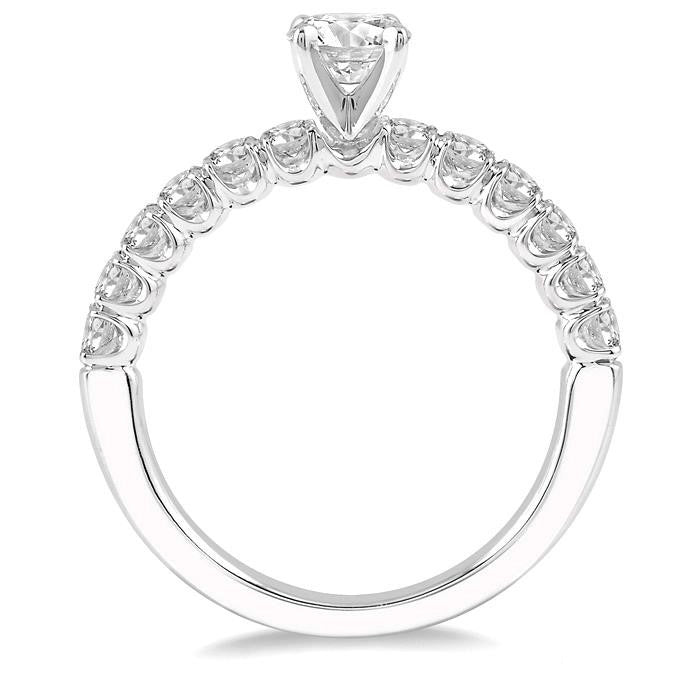 Round Shape Endless Embrace Semi-Mount Diamond Engagement Ring