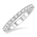 1/2 Ctw Round Cut Diamond Wedding Band in 14K White Gold