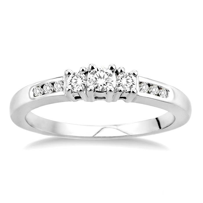 Past Present & Future Diamond Engagement Ring