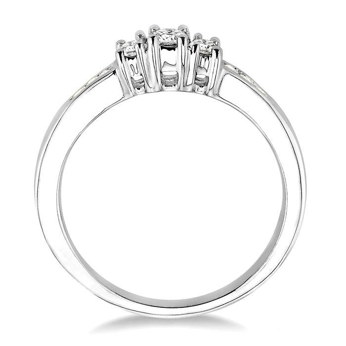 Past Present & Future Diamond Engagement Ring