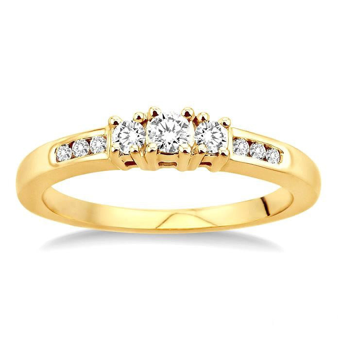 Past Present & Future Diamond Engagement Ring