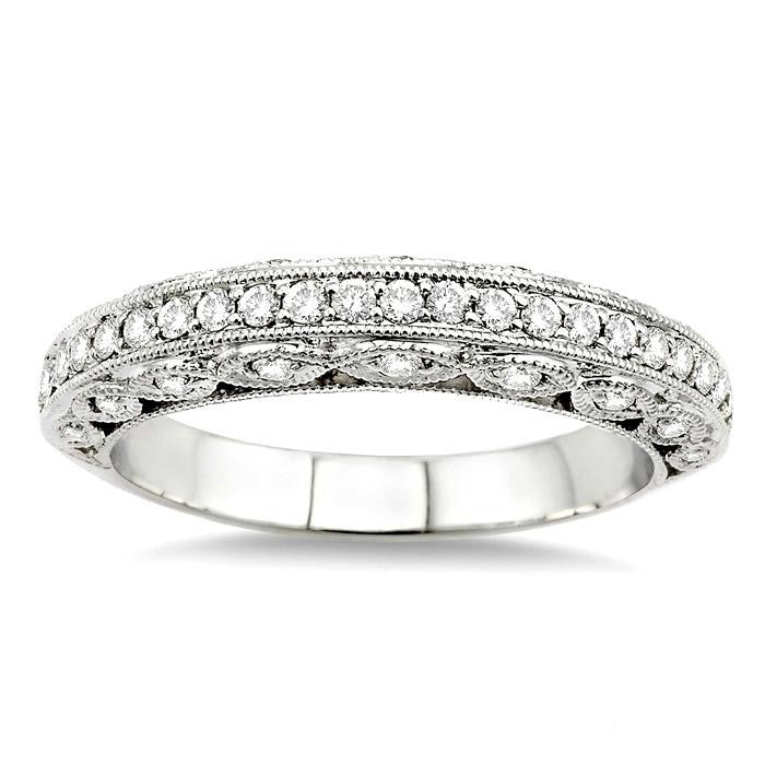 Calypso Crown Poise Diamond Wedding Band