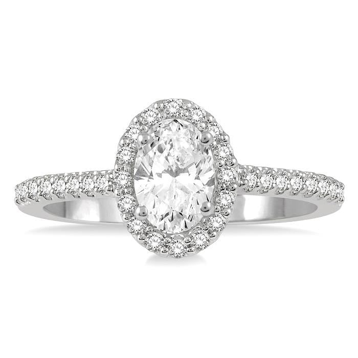 Oval Shape Diamond Engagement Ring