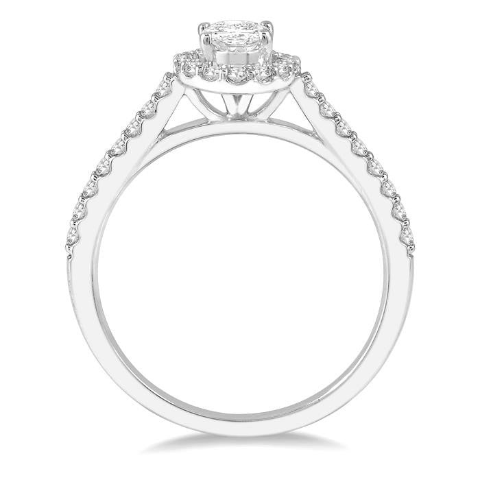 Oval Shape Diamond Engagement Ring